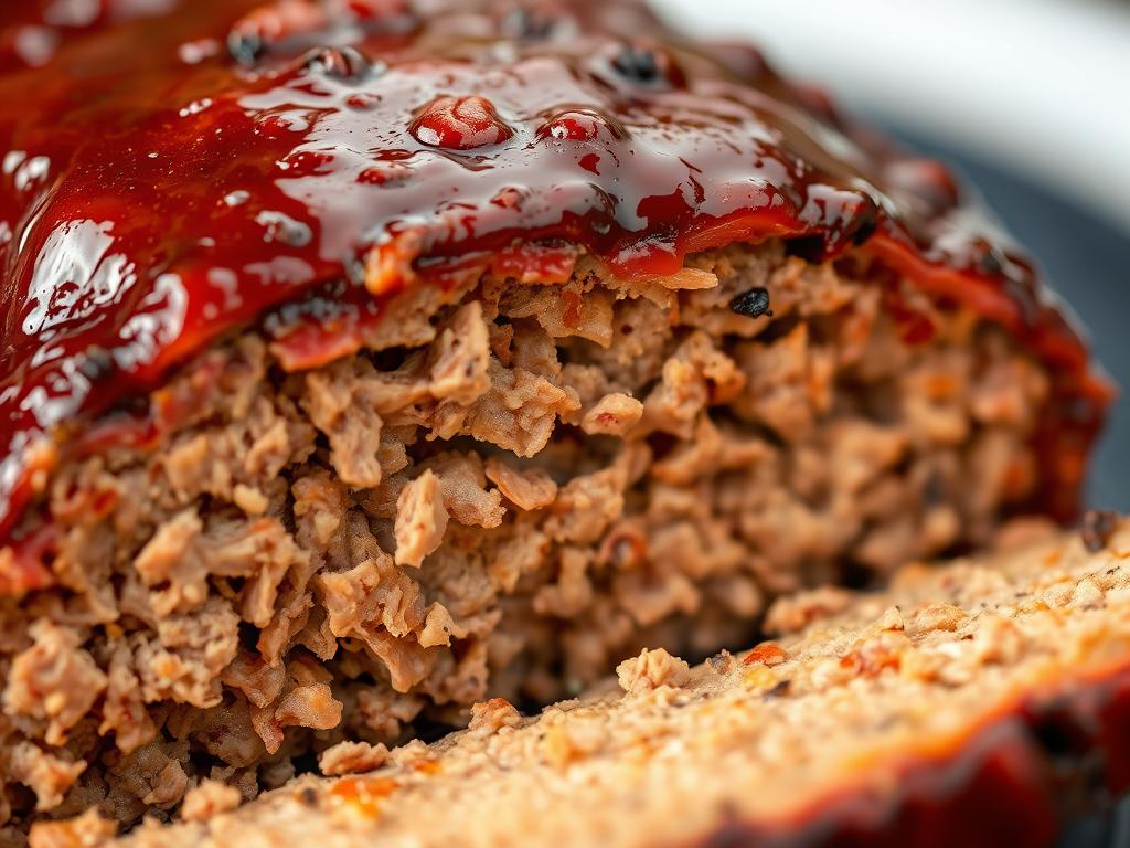 Close-up of perfectly smoked meatloaf showing smoke ring Close-up of perfectly smoked meatloaf showing smoke ring