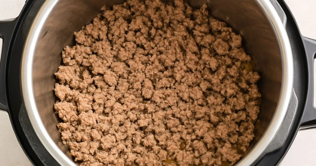 ground beef in an instant pot