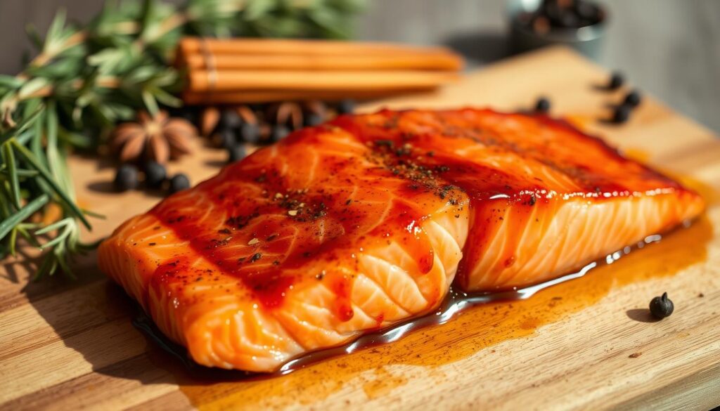 bourbon marinated salmon bourbon marinated salmon
