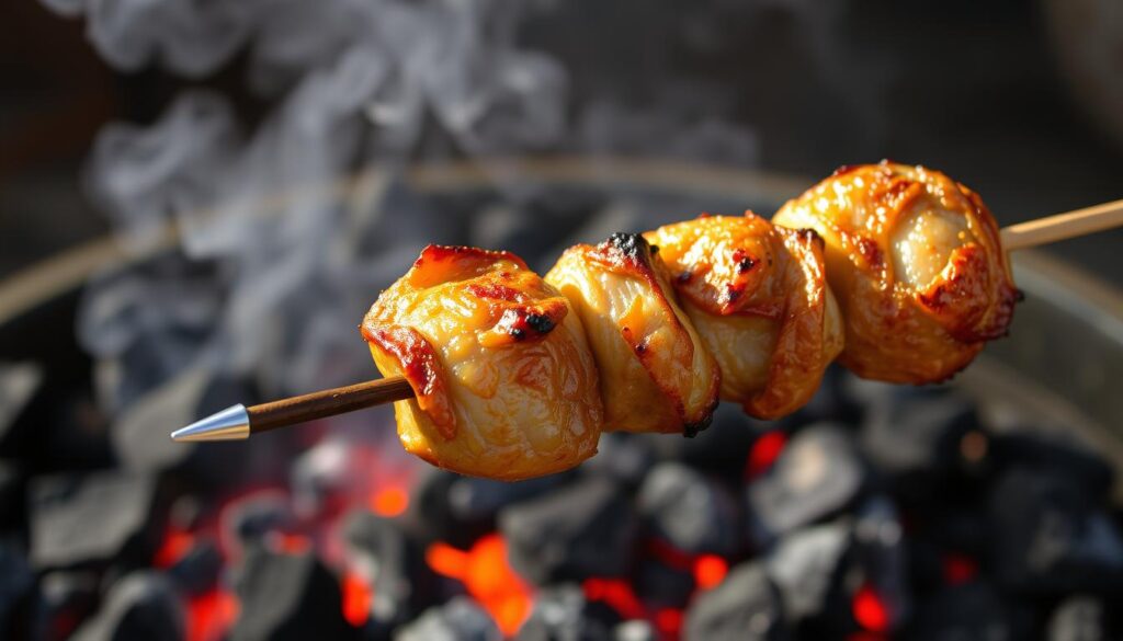 chicken on stick chicken on stick
