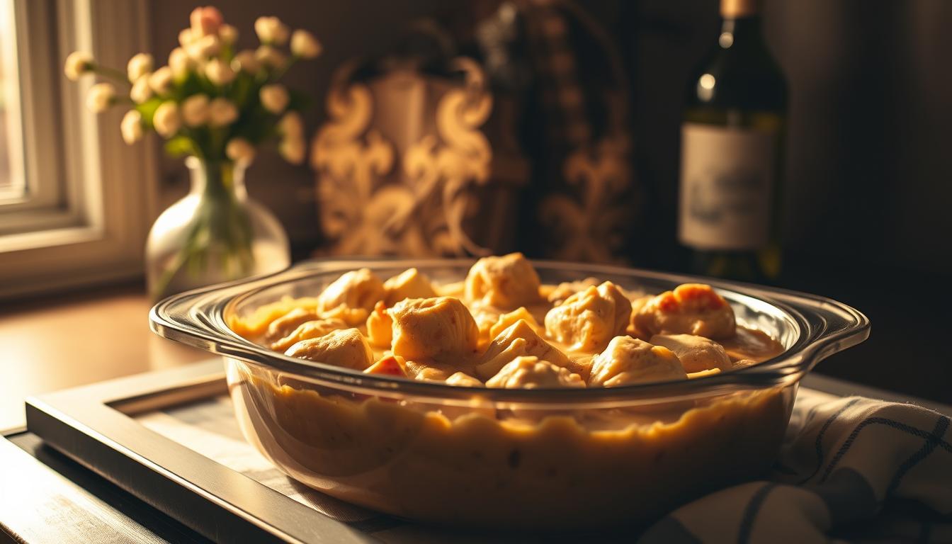 creamy artichoke chicken bake
