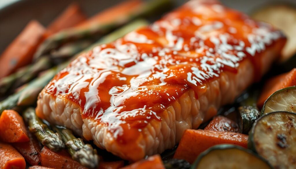 maple salmon dish